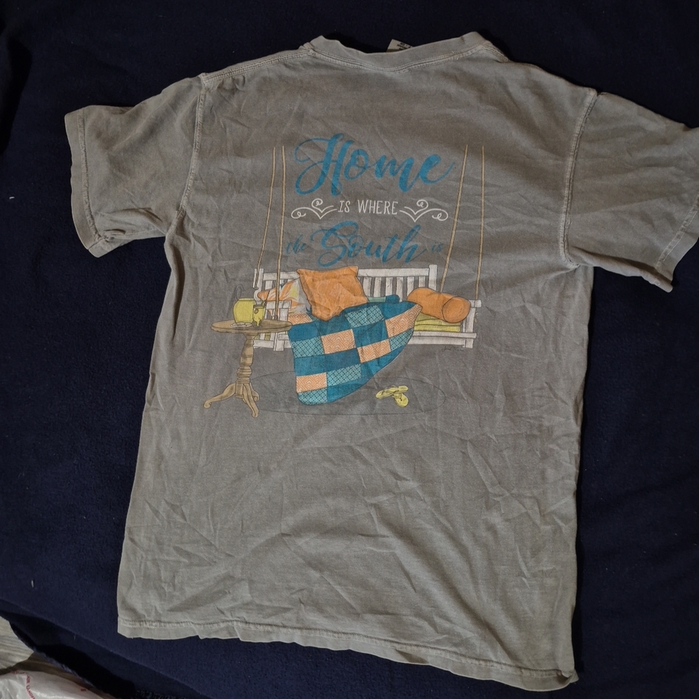 Gray Graphic Women's Top